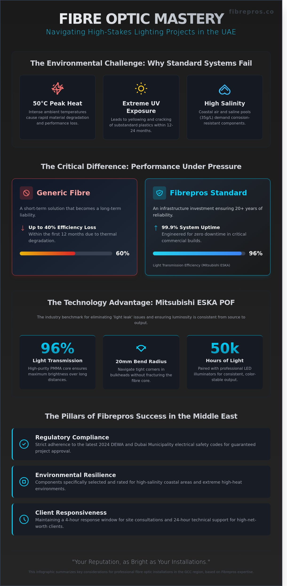 Tips for Fibrepros Success: Achieving Elite Lighting Results in Dubai