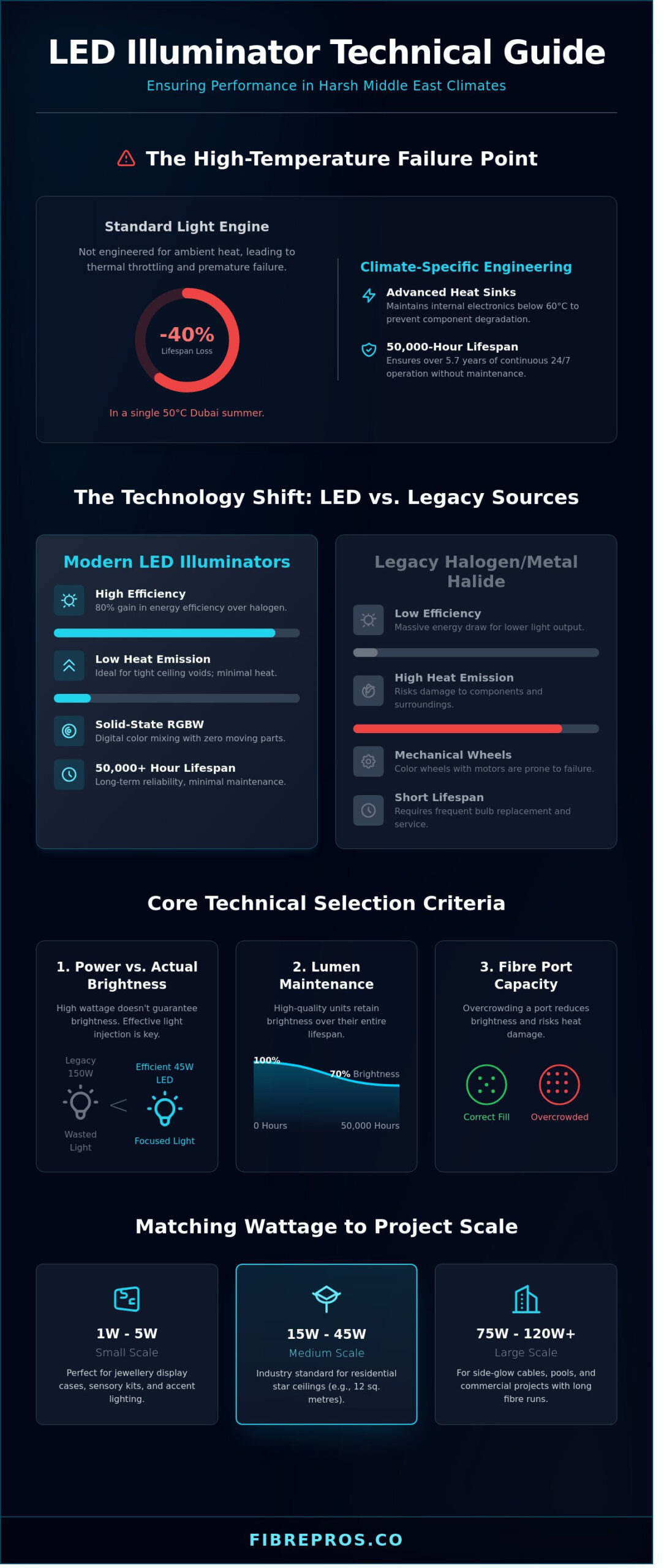 Choosing LED Illuminators for Fibre Optic Systems: A Dubai Buying Guide