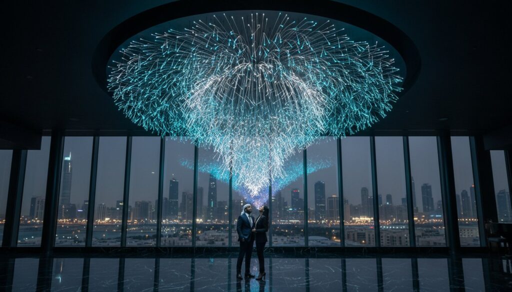 How to Design a Bespoke Fibre Optic Chandelier in Dubai: The 2026 Professional Guide