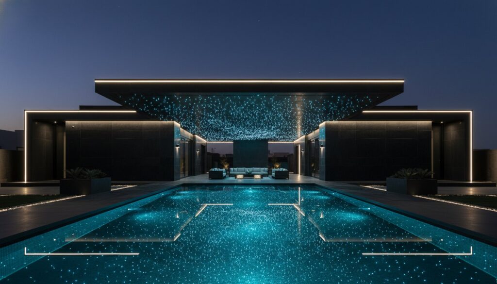 Luxury Villa Lighting Solutions in Riyadh: The 2026 Guide to Fibre Optic Excellence