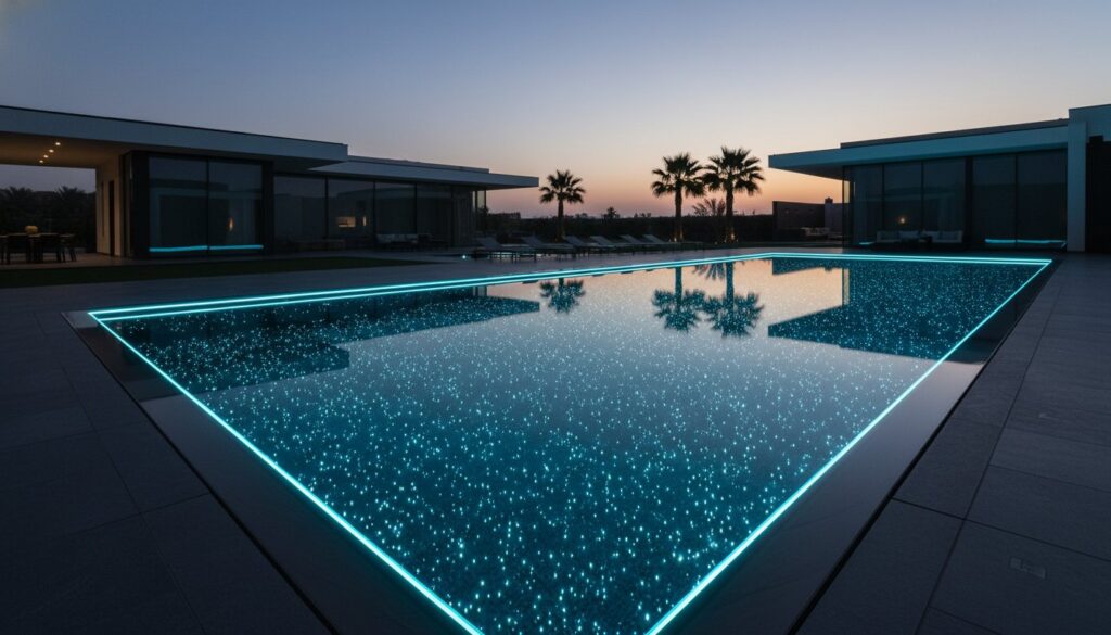 Swimming Pool Contractor Lighting Supplier Riyadh: Luxury Fibre Optic Solutions