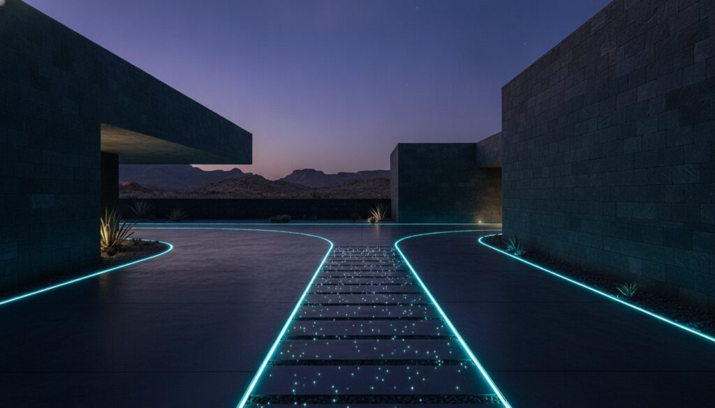 Driveway and Pathway Lighting in Riyadh: The Fibre Optic Architectural Guide